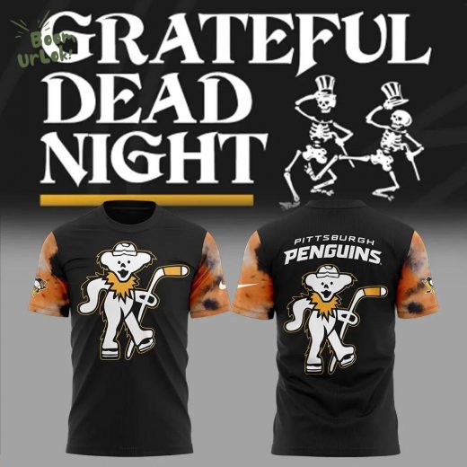 Limited Edition Nike Pittsburgh Penguins Grateful Dead Night T-Shirt