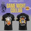 Luffy Joins Lakers One Piece Night Nike Yellow T-Shirt 2024