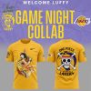 Luffy Gear 5 Joins Lakers One Piece Night Nike Black T-Shirt Limited