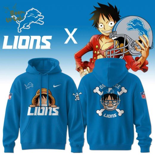 Luffy One Piece x Detroit Lions Nike Limited Hoodie 2024 Edition