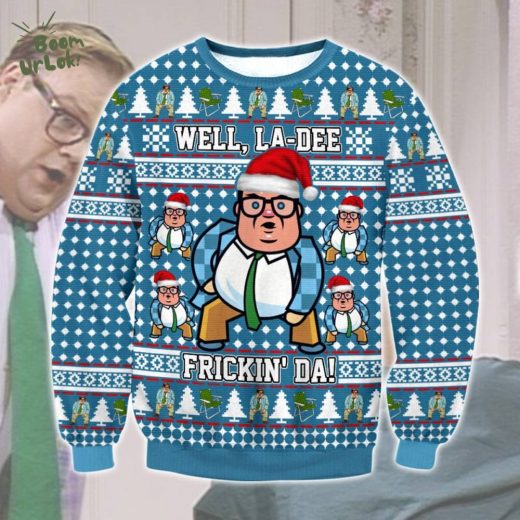 Matt Foley SNL Well, La Dee Frickin-da Ugly Christmas Sweater – Saturday Night Live Edition