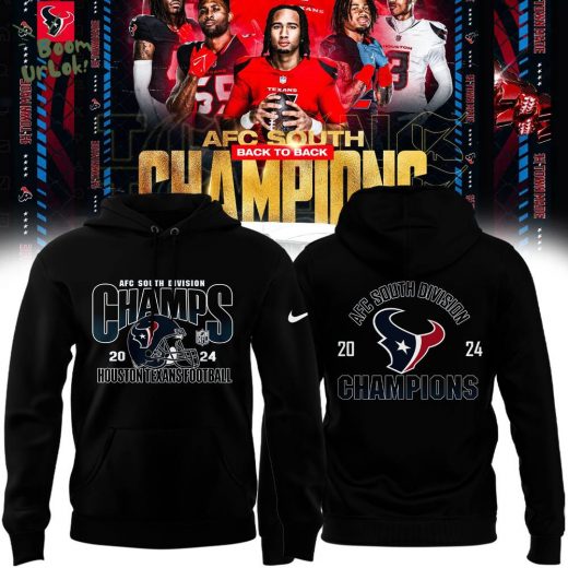 Men’s 3D Printed High-Quality Houston Texans AFC South Champions Hoodie 2024