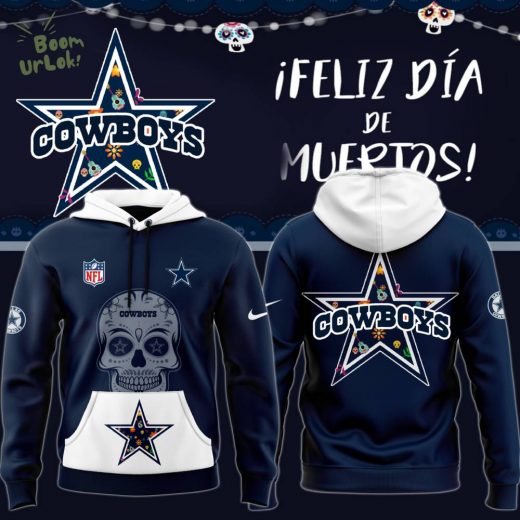 Men’s Nike Navy Dallas Cowboys 2024 NFL Dia De Los Muertos Premium Hoodie