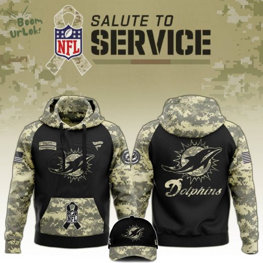 Miami Dolphins 2024 Salute to Service Limited Edition Hoodie – NFL Support