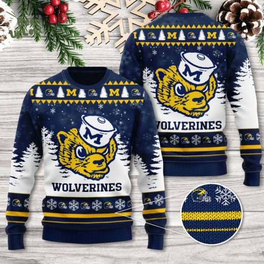 Michigan Wolverines Football 3D Christmas Ugly Sweater – Fan Gear