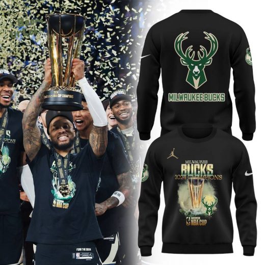 Milwaukee Bucks 2024 NBA Cup Champions Sweatshirt – Exclusive Edition