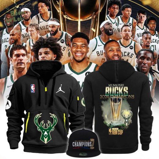 Milwaukee Bucks 2024 NBA In-Season Tournament Champions Premium Hoodie