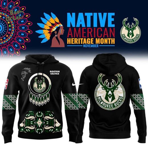 Milwaukee Bucks 2024 NBA Native American Heritage Month Premium Limited Hoodie – Basketball Tribute