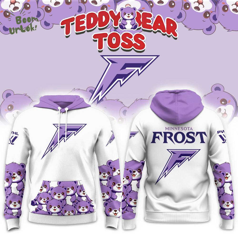 Minnesota Frost Teddy Bear Toss Special Hoodie 2024 - Limited Edition Minnesota Frost Teddy Bear Toss Special Hoodie 2024 - Limited Edition