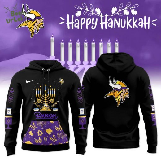 Minnesota Vikings Happy Hanukkah Nike Hoodie 2024/5 Limited Hoodie