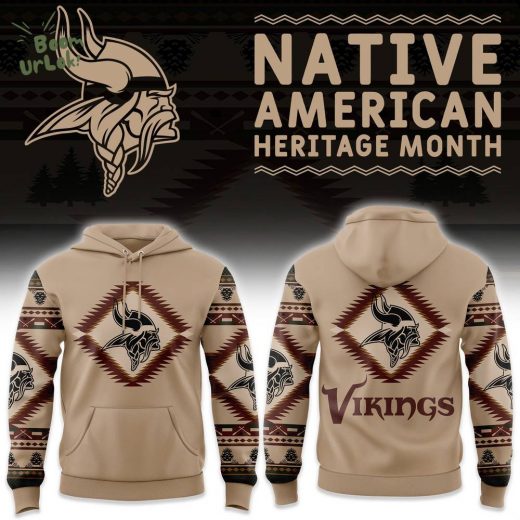 Minnesota Vikings Native American Heritage Hoodie 2024 Special Release