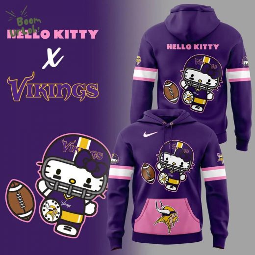 Minnesota Vikings x Hello Kitty 2024 Nike Hoodie – Limited Edition for Fans