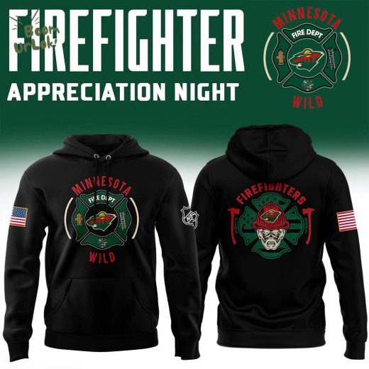 Minnesota Wild 2024 Firefighter Appreciation Night Hoodie (Premium Edition)