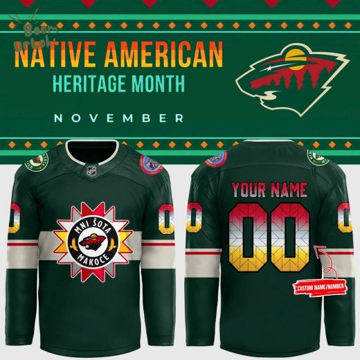 Minnesota Wild 2024 Native American Heritage Month Hockey Jersey – Limited Edition