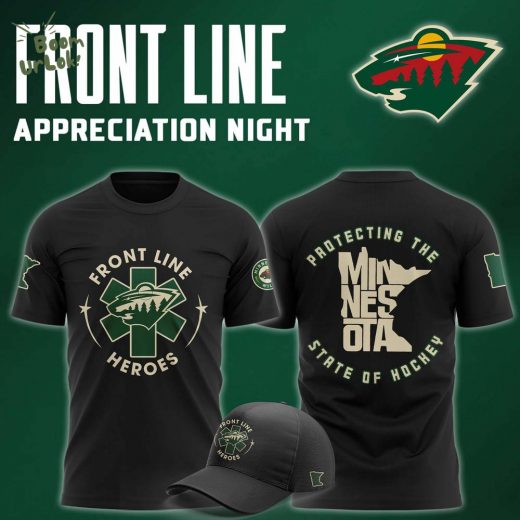 Minnesota Wild 2025 Front Line Appreciation Night Premium Tee 2024