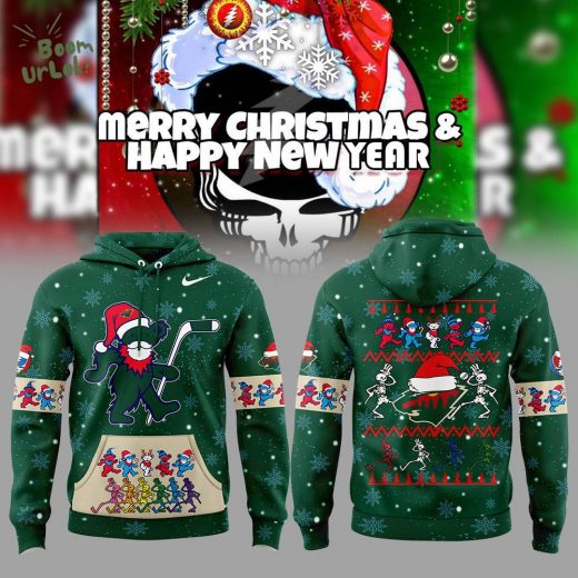 Minnesota Wild Grateful Dead Merry Christmas And Happy New Year Nike Hoodie