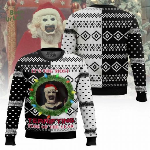 Most Terrifying Time of the Year Ugly Christmas Sweater – Horror Holiday Edition