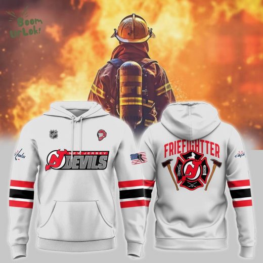 NJ’Devils Firefighter Hoodie 2024 New Design