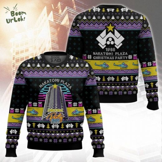 Nakatomi Plaza Christmas Party Die Hard Ugly Christmas Sweater – 1988 Edition