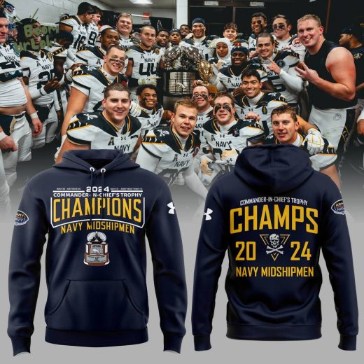 Navy Midshipmen 2024 CIC Trophy Champions Hoodie – Limited Edition Version