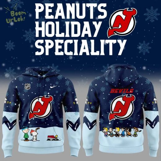 New Jersey Devils Peanuts & Snoopy Night Nike Hoodie – 2024 Edition