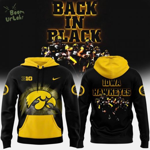 Nike Iowa Hawkeye 2024 Back in Black Hoodie – Limited Edition