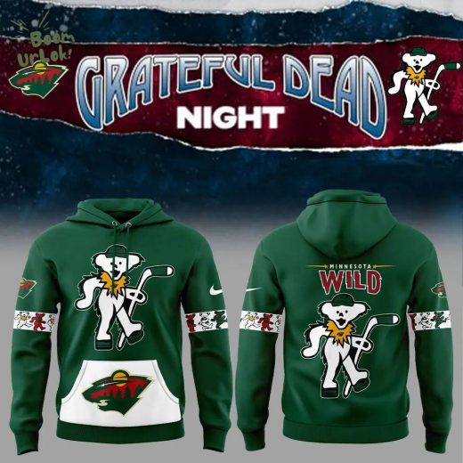 Nike Minnesota Wild Grateful Dead Night Green Hoodie – Special Edition