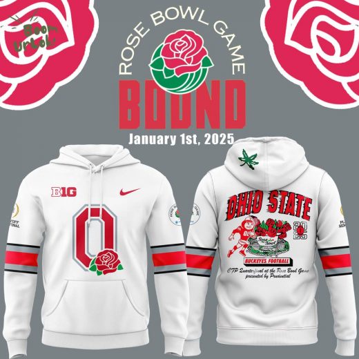 Ohio State Buckeyes 2025 Rose Bowl Game Hoodie – Fan Edition