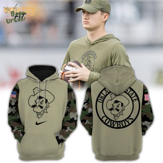 Oklahoma State Cowboys Football Camo 2023 Hoodie