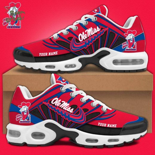 Ole Miss Football Personalized Air Max Plus Sneakers – Custom Edition