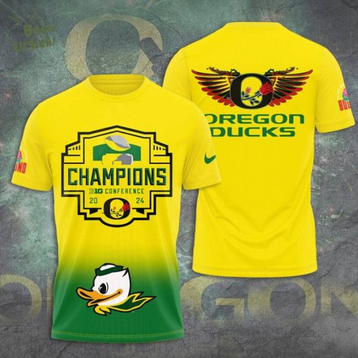 Oregon Ducks Football 3D T-Shirt 2024