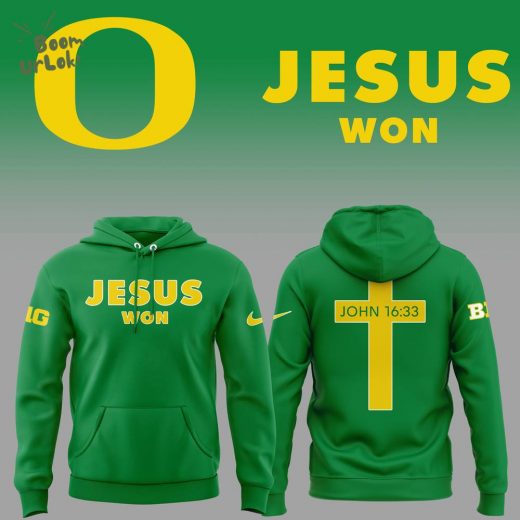 Oregon Football Jesus Won Hoodie – Special Edition 2024