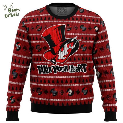 Persona 5 Take Your Heart Ugly Christmas Sweater – Anime Holiday Special Edition