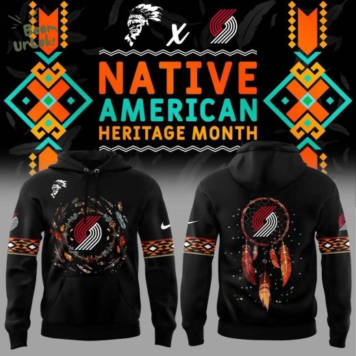 Portland Trail Blazers 2024 Native American Heritage Month Nike Hoodie – Exclusive Edition