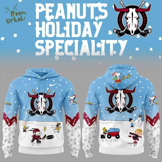 Red Deer Rebels Peanuts & Snoopy Night Nike Hoodie 2024 Edition