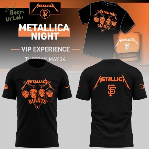 San Francisco Giants 2025 Metallica x Giants Limited Edition Black T-Shirt