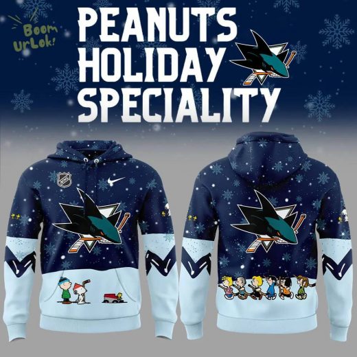 San Jose Sharks Peanuts & Snoopy Night Hoodie – Nike 2024