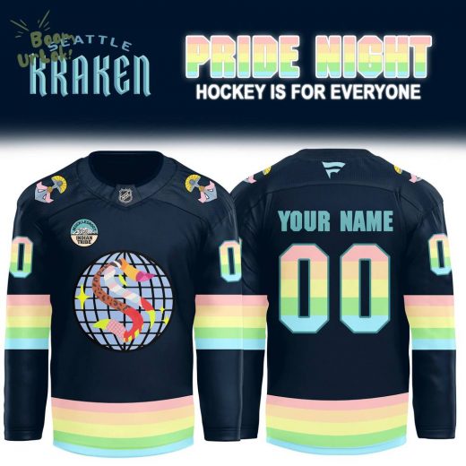 Seattle Kraken 2024 NHL Pride Night Premium Limited Custom Jersey