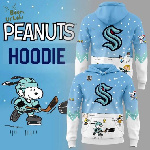 Seattle Kraken Peanuts & Snoopy Night Nike Hoodie – 2024 Edition