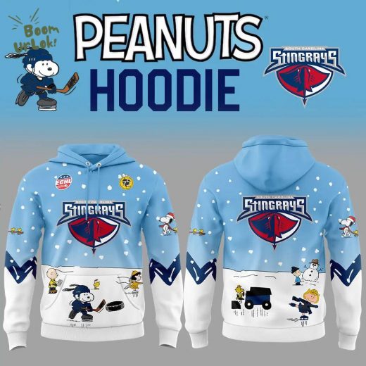 South Carolina Stingrays Peanuts Night Specialty Hoodie – 2024 Edition