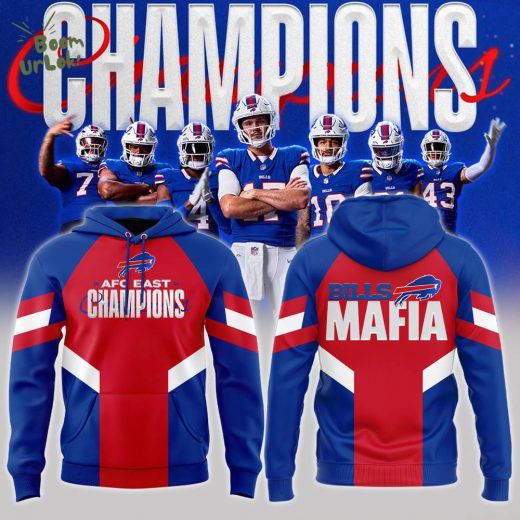 Special 2024 AFC East Division Champions Locker Room Trophy Hoodie