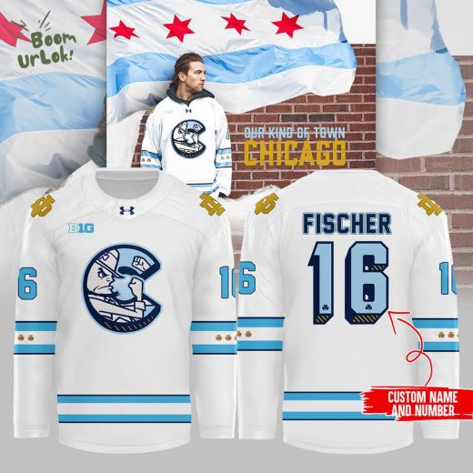 Special Edition Chicago Cubs x Notre Dame Hockey Jersey – Custom Name & Number