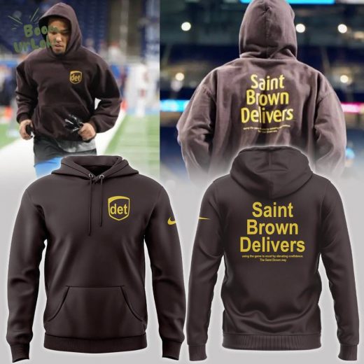 Special Edition New Saint Brown Detroit Lions Hoodie – NFL Christmas Collection