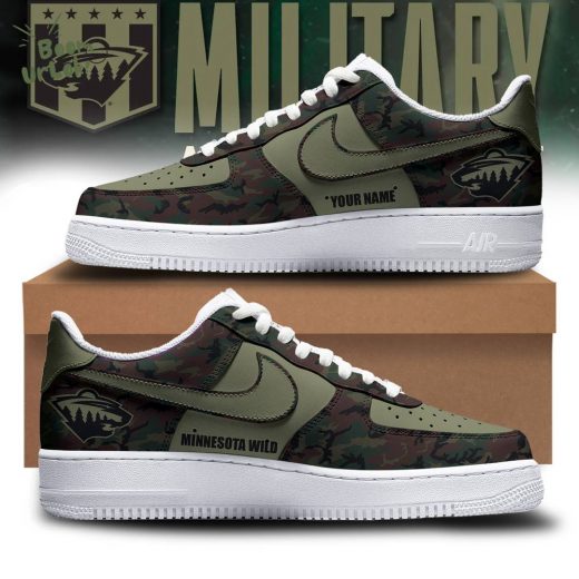 Special Military Appreciation NHL Minnesota Wild AF1 Sneakers – 2024 Edition