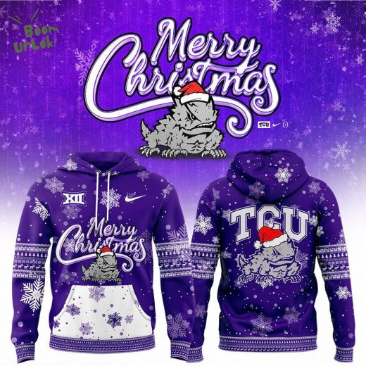 TCU Football 2024 Merry Christmas Premium Hoodie – Limited Edition