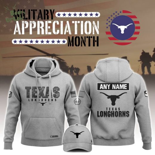 Texas Football 2024 Military Appreciation Club Hoodie – Patriot’s Pride Edition