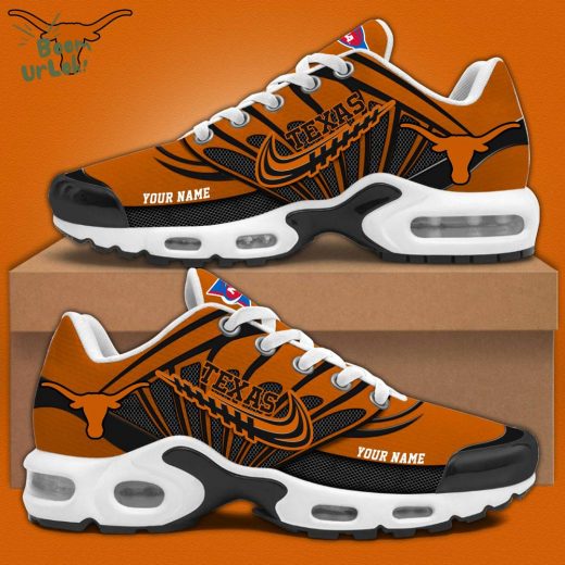 Texas Football Personalized Air Max Plus Sneakers – Custom College Football Shoes