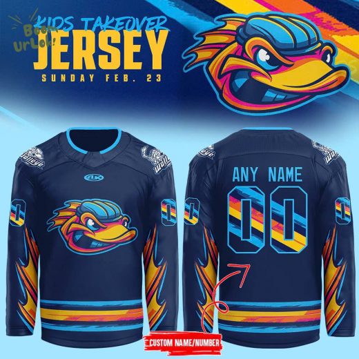 Toledo Walleye 2024 Kids Takeover Custom Jersey – Limited Edition