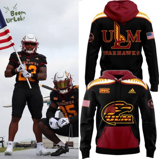 ULM Football 2024 Salute to Service Premium Limited Pullover Hoodie – Camouflage Design