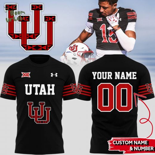 Utah Football Team Custom Name & Number Limited Edition T-Shirt – 2024